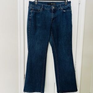 DKNY Blue Dark Wash Stretchy Comfy Boot Cut Womens Jeans Plus 16W
